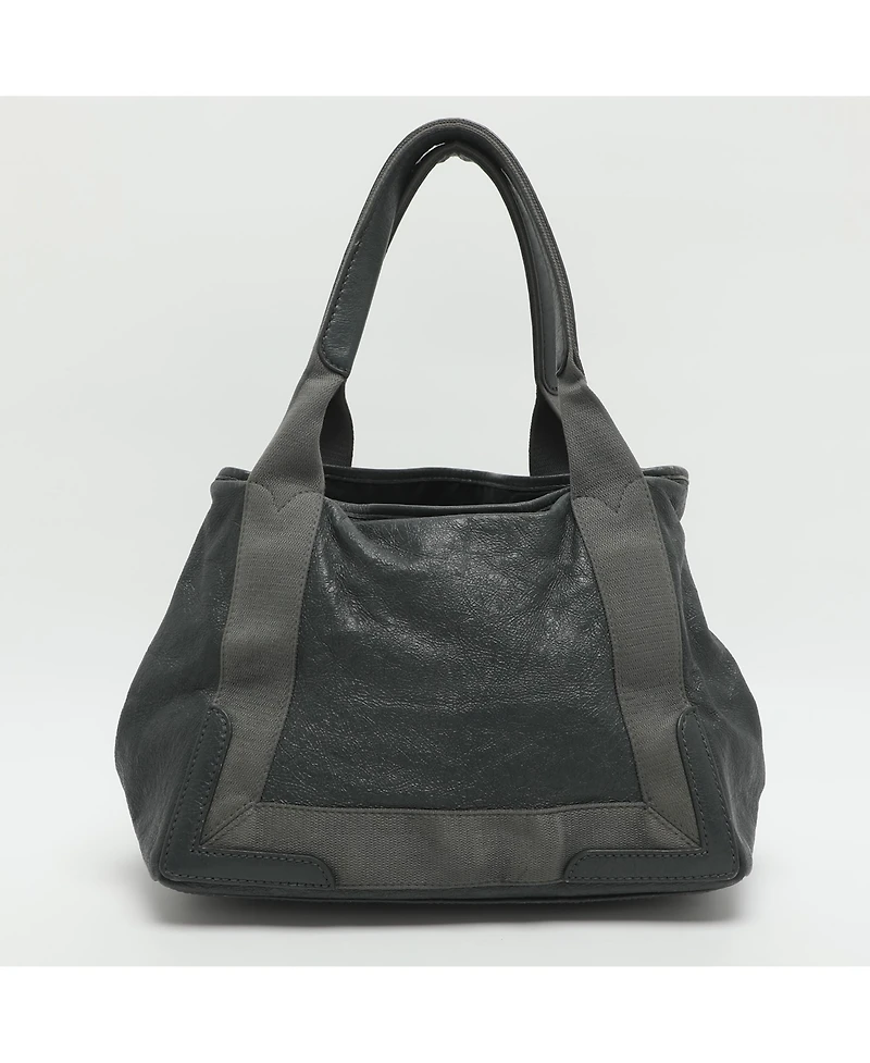 Pre-Owned Balenciaga Women's Cabas Leather and Canvas Tote Bag