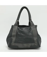 Pre-Owned Balenciaga Women's Cabas Leather and Canvas Tote Bag