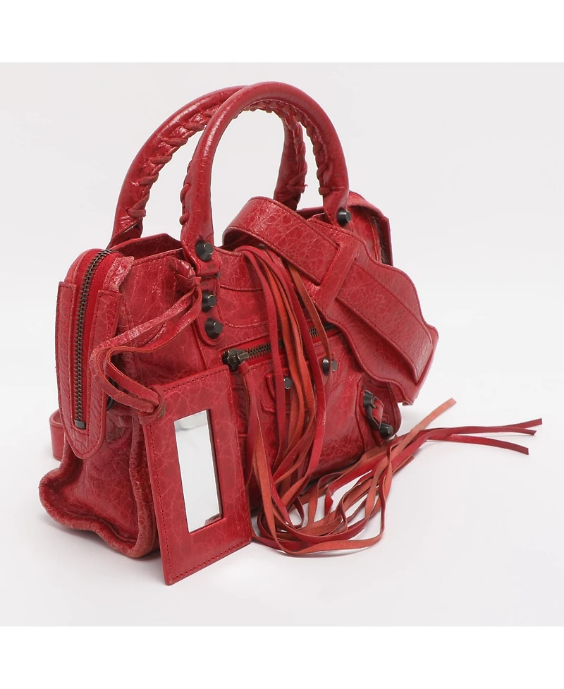 Pre-Owned Balenciaga Leather Motorcycle City Mini Tote
