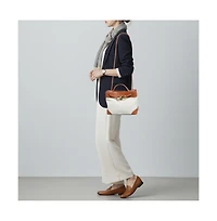 Pre-Owned Bottega Veneta Andiamo Canvas and Leather Tote Bag