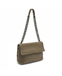 Pre-Owned Bottega Veneta Women's Olimpia Intrecciato Leather Shoulder Bag