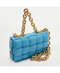 Pre-Owned Bottega Veneta Padded Chain Cassette Leather Shoulder Bag