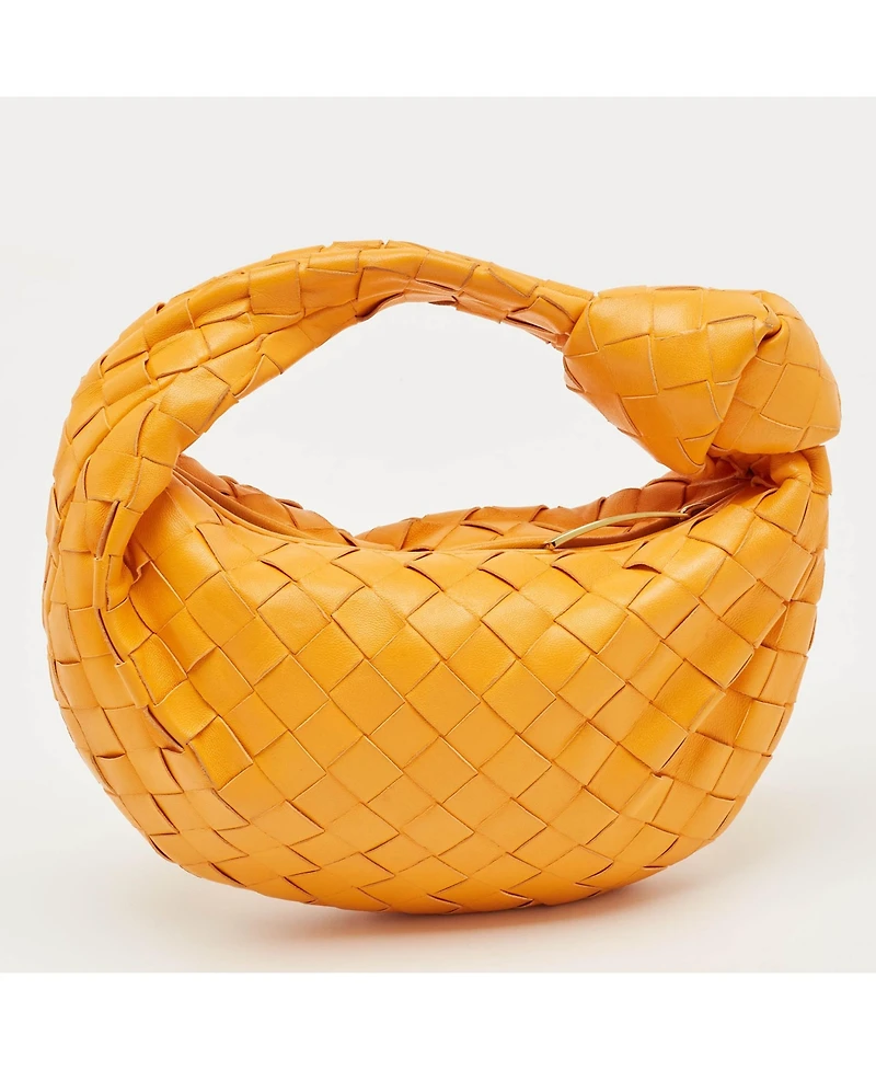 Pre-Owned Bottega Veneta Mini Jodie Intrecciato Leather Hobo Bag