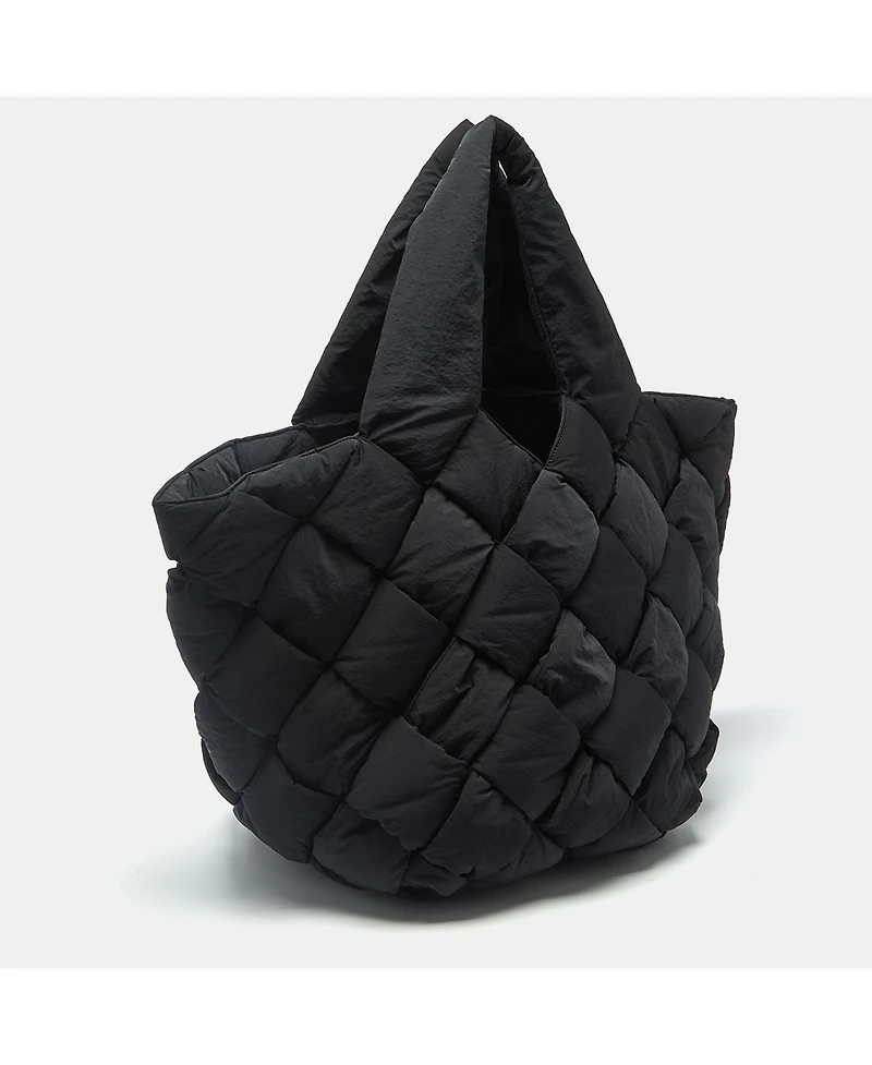 Pre-Owned Bottega Veneta Padded Cassette Intrecciato Nylon Tote