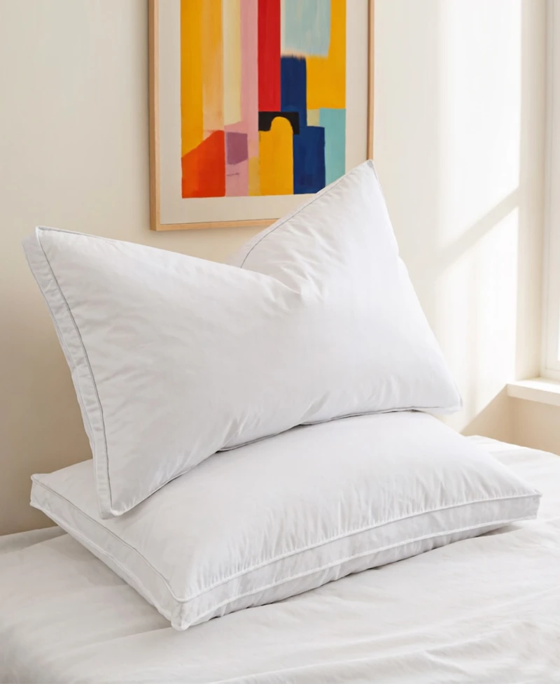 Unikome Medium Firm Goose Feather Down 2-Pack Pillows