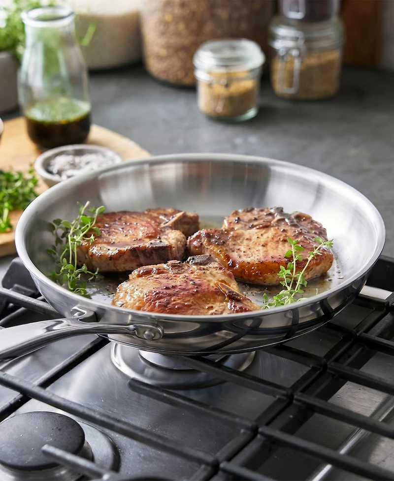 GreenPan Bobby Flay Stainless Steel 2 Piece Frypan Set