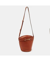 Pre-Owned Celine Women's Crecy Horsebit Leather Bucket Bag