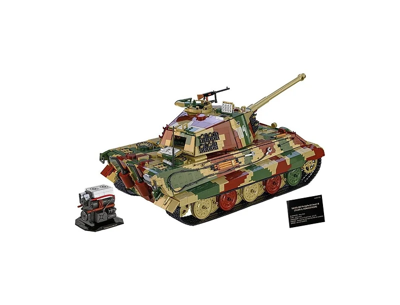 Cobi Historical Collection Wwii Tiger Ii Konigstiger Tank 11,170-Piece Building Set, Ages 14+