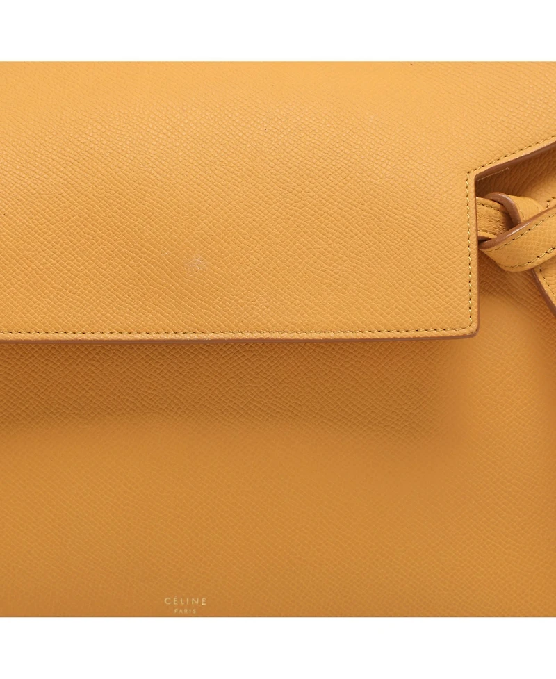Pre-Owned Celine Women's Belt Bag Leather Top Handle Satchel