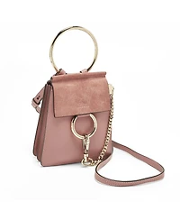Pre-Owned Chloe Women's Faye Mini Leather and Suede Crossbody Bag