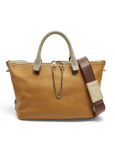 Pre-Owned Chloe Women's Baylee Medium Tricolor Leather Tote