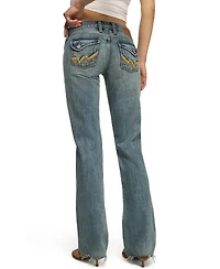 Lucky Brand Women's Lil Maggie Ultra-Low-Rise Flare Jeans