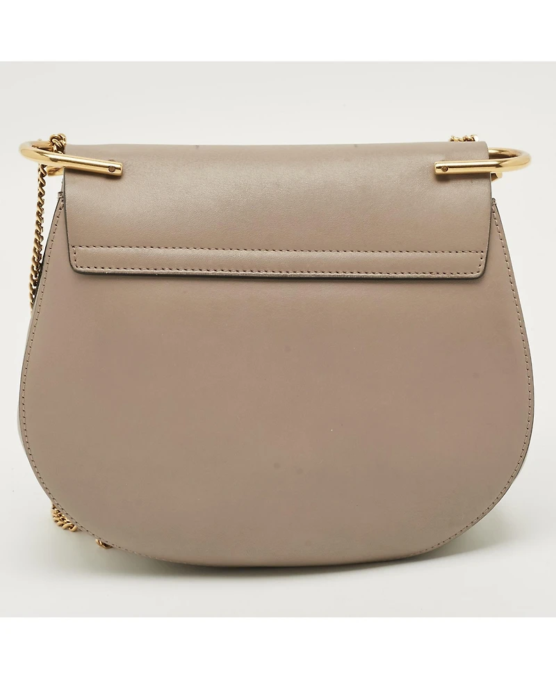 Pre-Owned Chloe Women's Drew Patchwork Suede and Leather Shoulder Bag