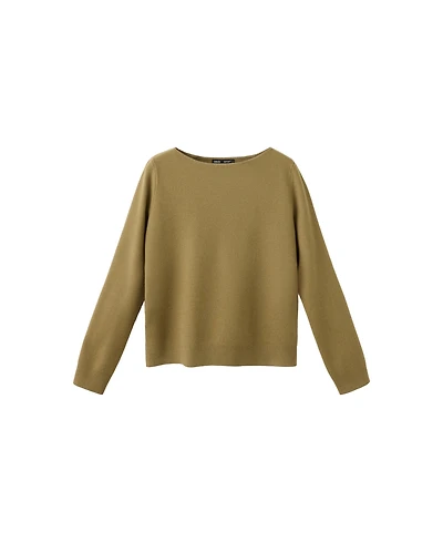Mango Women's Fine-Knit Boat-Neck Sweater