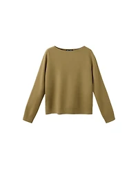 Mango Women's Fine-Knit Boat-Neck Sweater