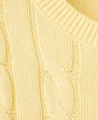 Mango Women's Braided Knit Crewneck Long-Sleeve Sweater