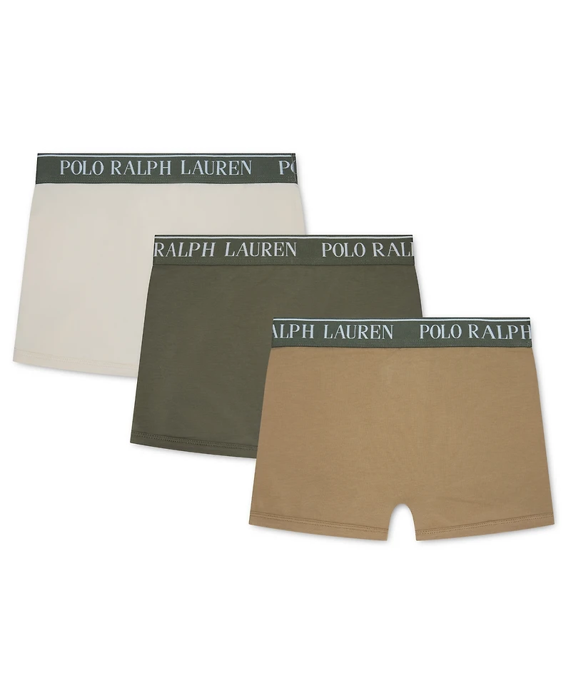 Polo Ralph Lauren Boys' 8-20 Logo Boxer Briefs, 3-Pack Set