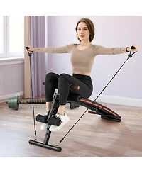Glintex Folding Sit Up Bench with 4 Positions, Holds 330 lbs.