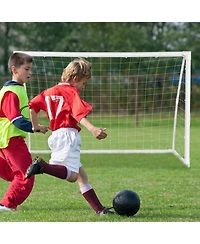 Glintex Soccer Goal for Ages 6 and Up, 6 x 4 ft Upvc Frame, 6 Pegs.
