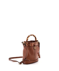 Pre-Owned Gucci Mini Diana Bucket Bag Leather