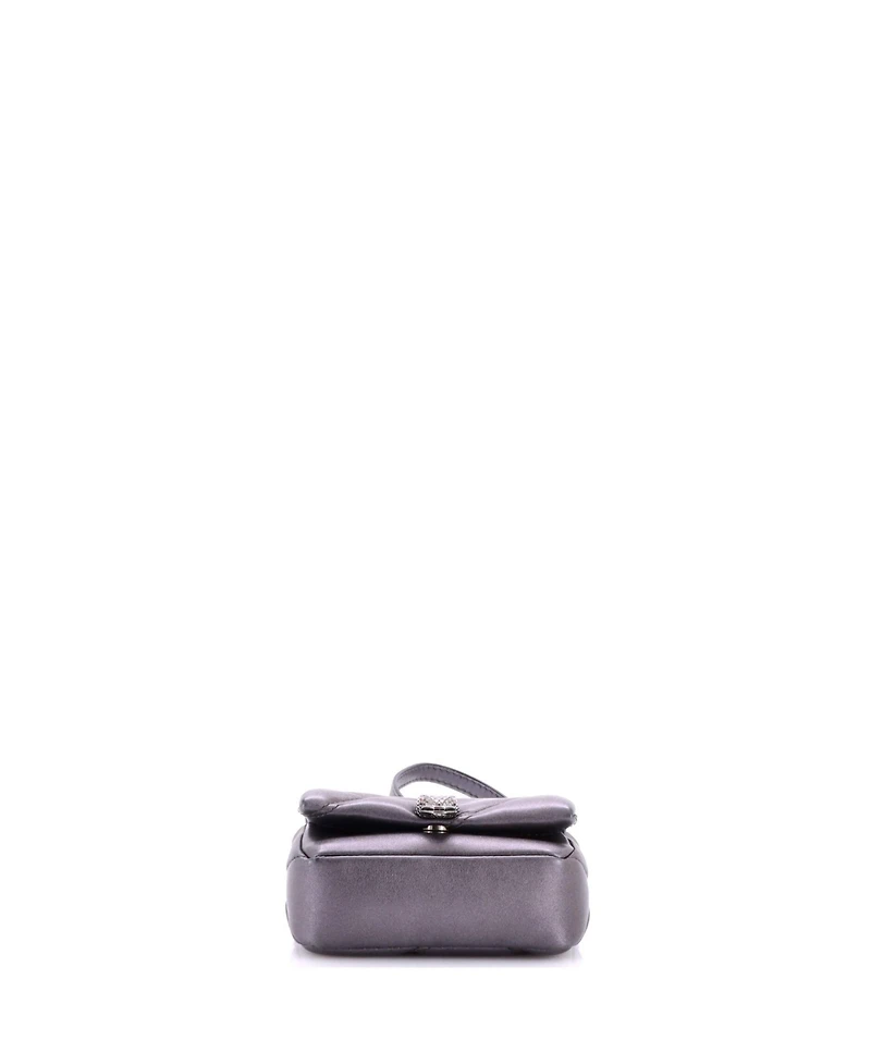 Pre-Owned Bvlgari Micro Serpenti Cabochon Shoulder Bag Diagonal Quilted Leather