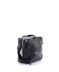 Pre-Owned Gucci Square Shoulder Bag Gg Embossed Perforated Leather