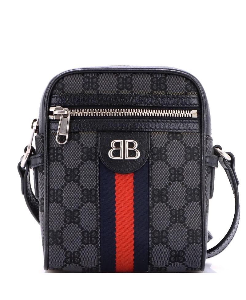 Pre-Owned Balenciaga Mini x Gucci The Hacker Project Zip Messenger Bag Bb Canvas
