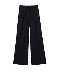 Reiss Women's Solene Wool-Blend Drawstring Wide-Leg Suit Trousers