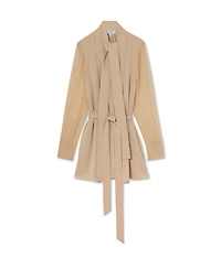 Reiss Women's Iman Tie-Neck Belted Mini Dress