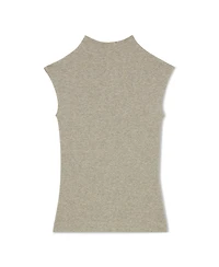 Reiss Women's Dita Metallic-Knit Cowl-Neck Sleeveless Vest