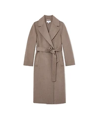 Reiss Women's Thea Wool-Blend Double-Breasted Blind-Seam Coat with Cashmere