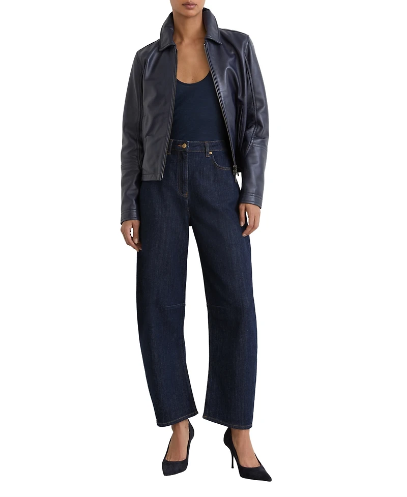 Reiss Women's Levitt Barrel-Leg Jeans