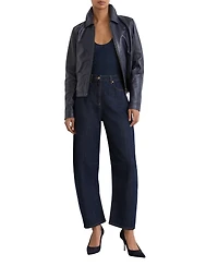 Reiss Women's Levitt Barrel-Leg Jeans