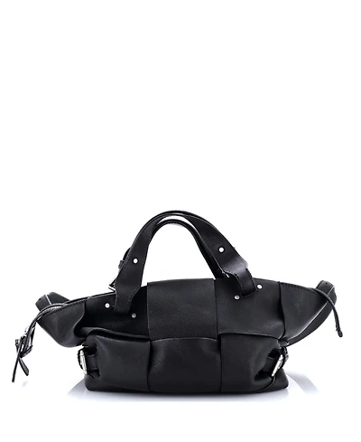 Pre-Owned Bottega Veneta Arco Tool Bag Maxi Intrecciato Leather