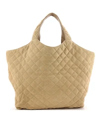 Pre-Owned Saint Laurent Maxi Icare Shopping Tote Quilted Nubuck