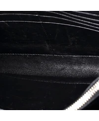 Pre-Owned Saint Laurent Large Classic Monogram Clutch Embossed Leather