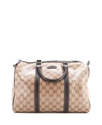 Pre-Owned Gucci Large Joy Boston Bag Gg Coated Canvas