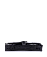 Pre-Owned Balenciaga Hourglass Stretch Top Handle Bag Embossed Leather