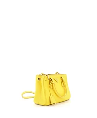 Pre-Owned Prada Mini Double Zip Lux Tote Saffiano Leather