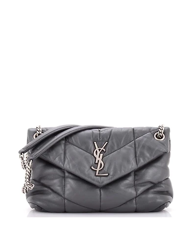 Pre-Owned Saint Laurent Small Loulou Puffer Shoulder Bag Quilted Leather
