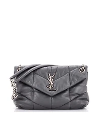 Pre-Owned Saint Laurent Small Loulou Puffer Shoulder Bag Quilted Leather