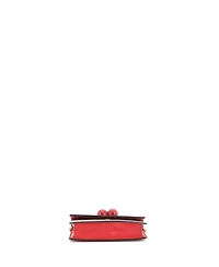 Pre-Owned Gucci Mini Cherries Wallet on Chain Gg Coated Canvas