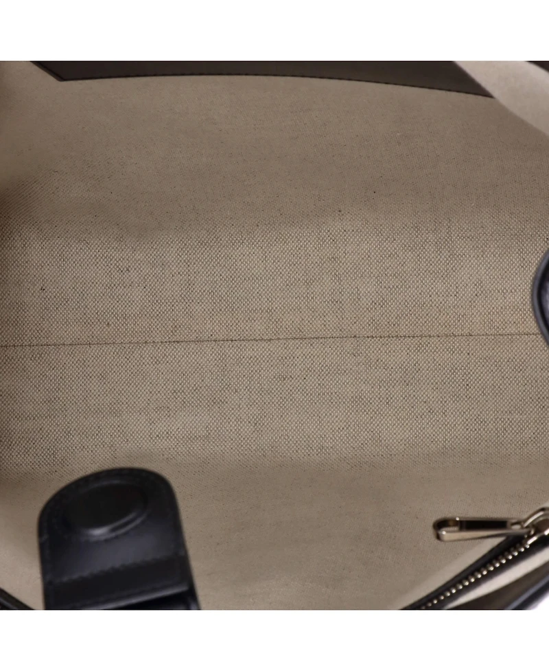 Pre-Owned Gucci Medium Tote Bag Gg Embossed Perforated Leather