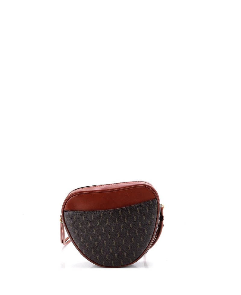 Pre-Owned Saint Laurent Le Monogramme Coeur Bag Monogram All Over Coated Canvas and Leather