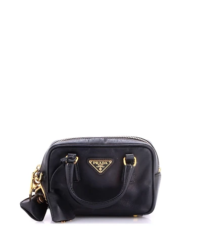 Pre-Owned Prada Mini Bauletto Bag Saffiano Leather