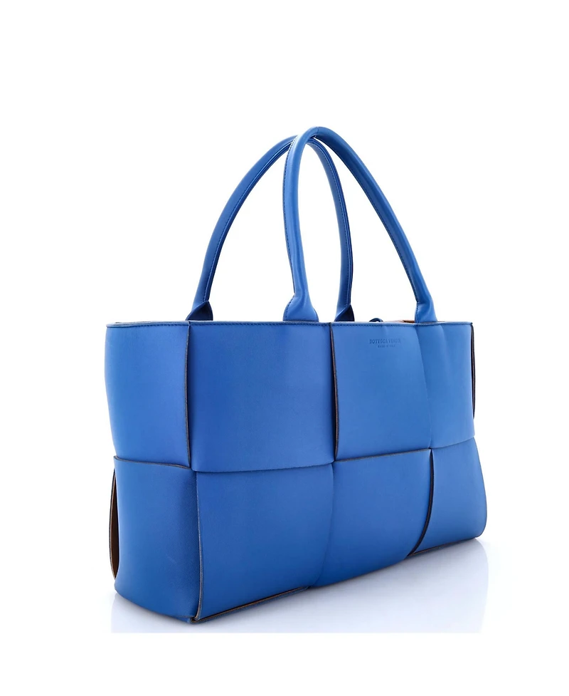 Pre-Owned Bottega Veneta Medium Arco Tote Maxi Intrecciato Leather