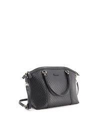 Pre-Owned Gucci Medium Britt Convertible Dome Satchel Microguccissima Leather