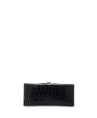 Pre-Owned Balenciaga Hourglass Top Handle Bag Embossed Leather