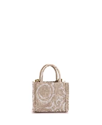 Pre-Owned Versace Small Athena Convertible Tote Barocco Jacquard