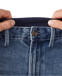 Lands' End Men's Stretch Comfort Waist Classic Straight Fit Denim Trouser